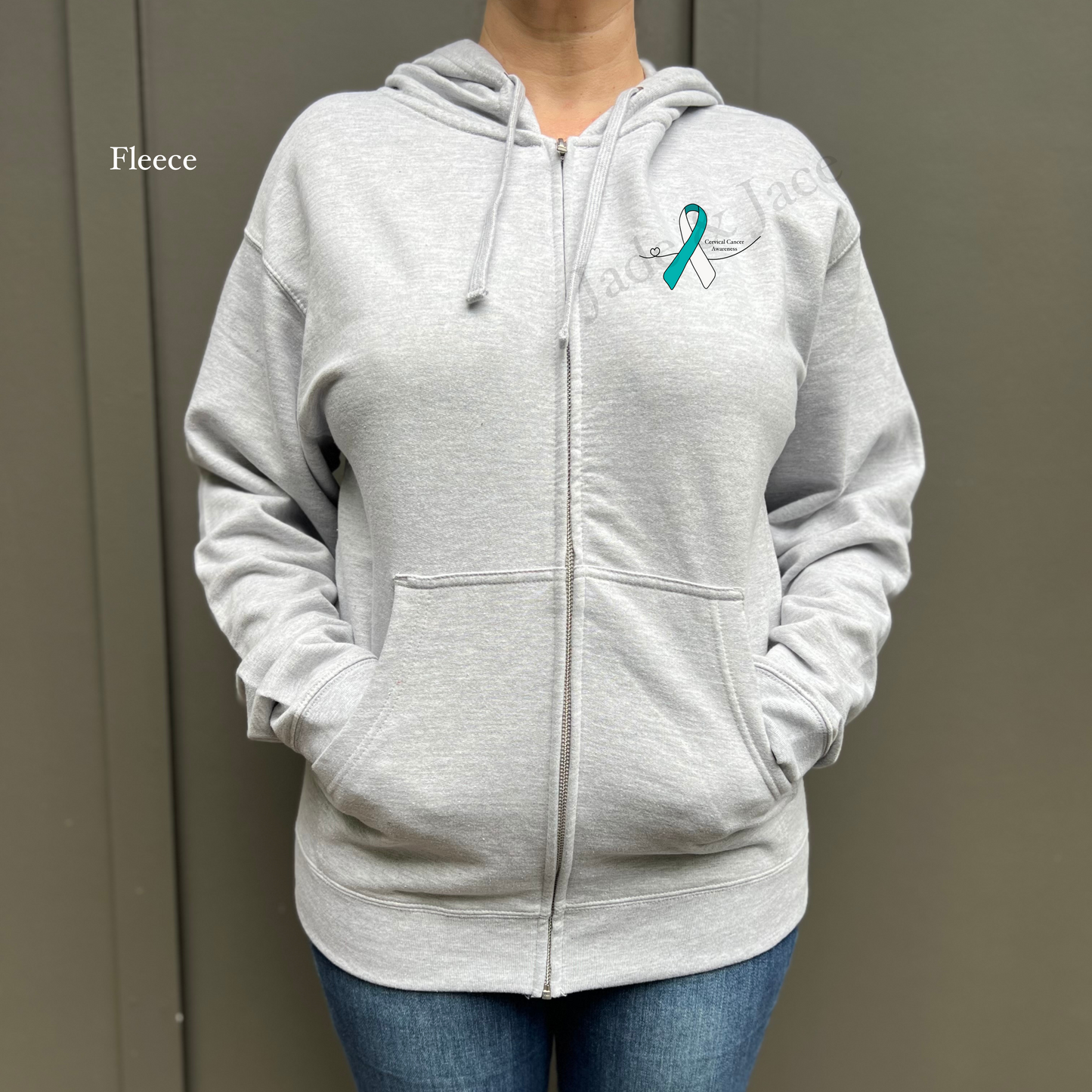 Cervical Cancer Awareness Zip Up