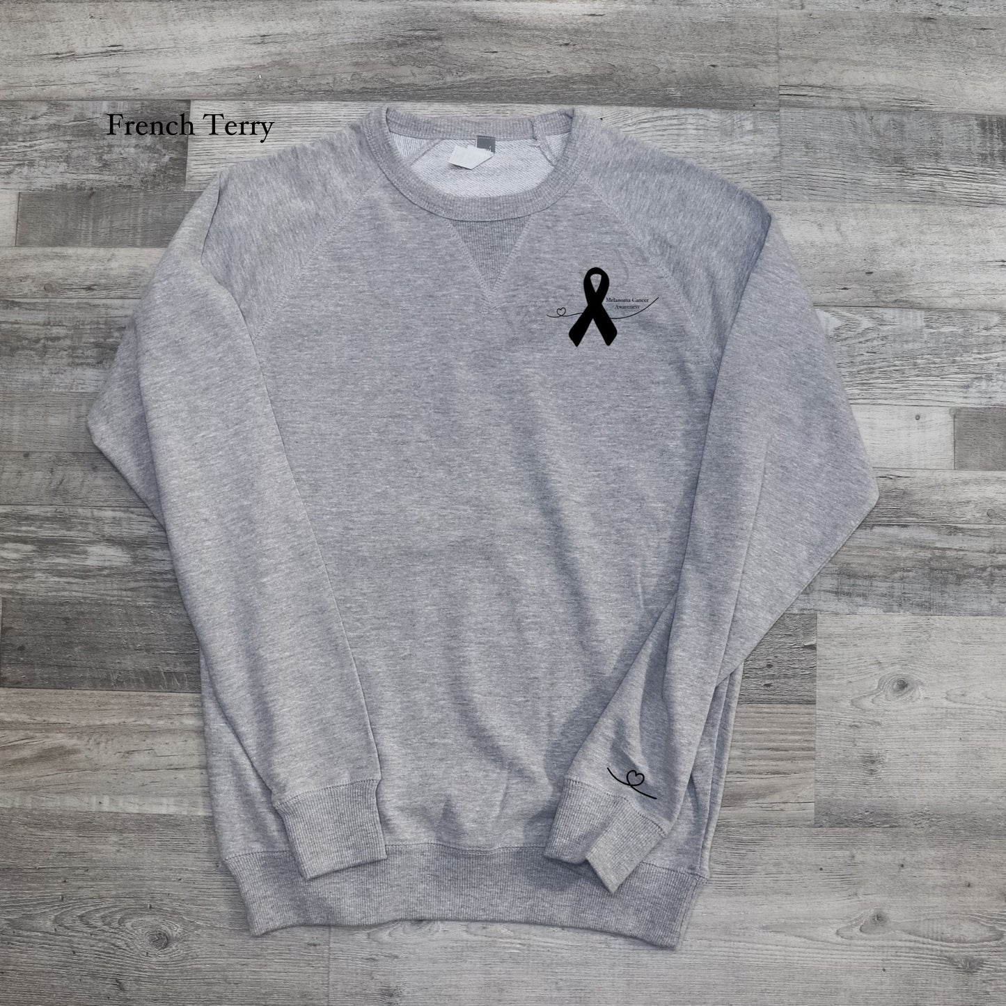 Melanoma Cancer Awareness Crewneck Sweatshirt