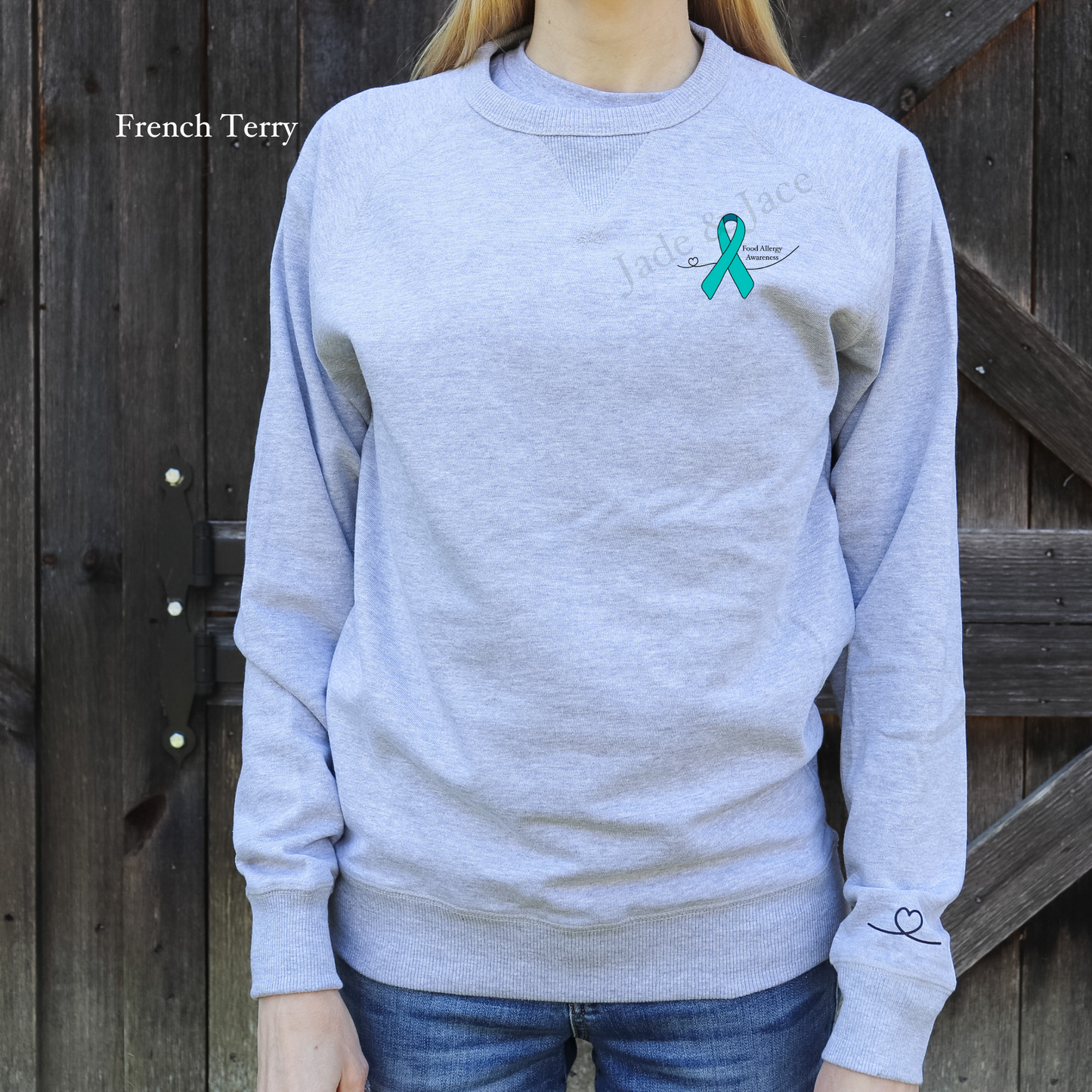 Food Allergy Awareness Crewneck Sweatshirt