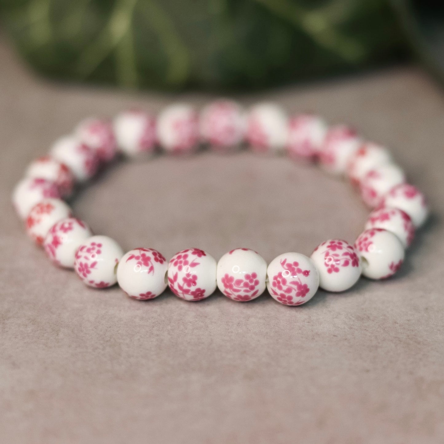 Pink Floral Bracelet