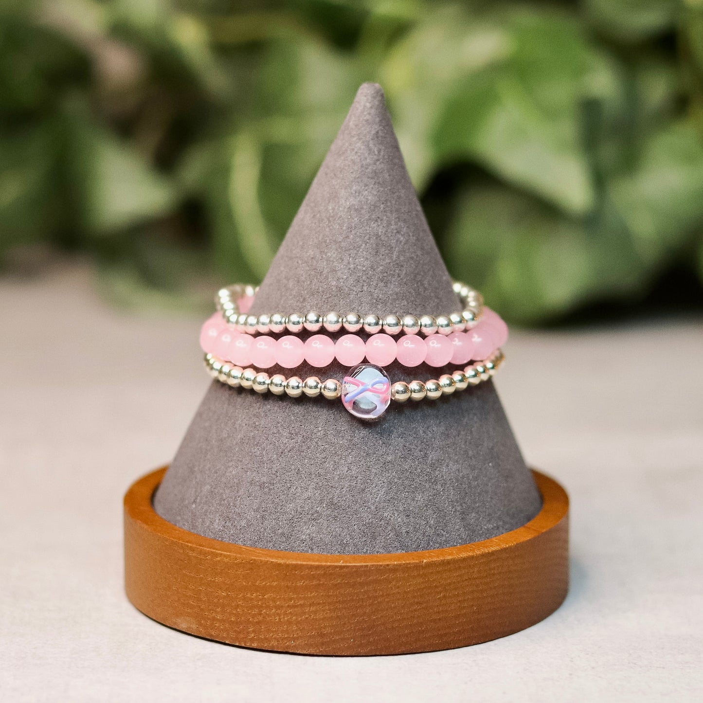 Infant Loss Awareness Ribbon Bracelet Stack