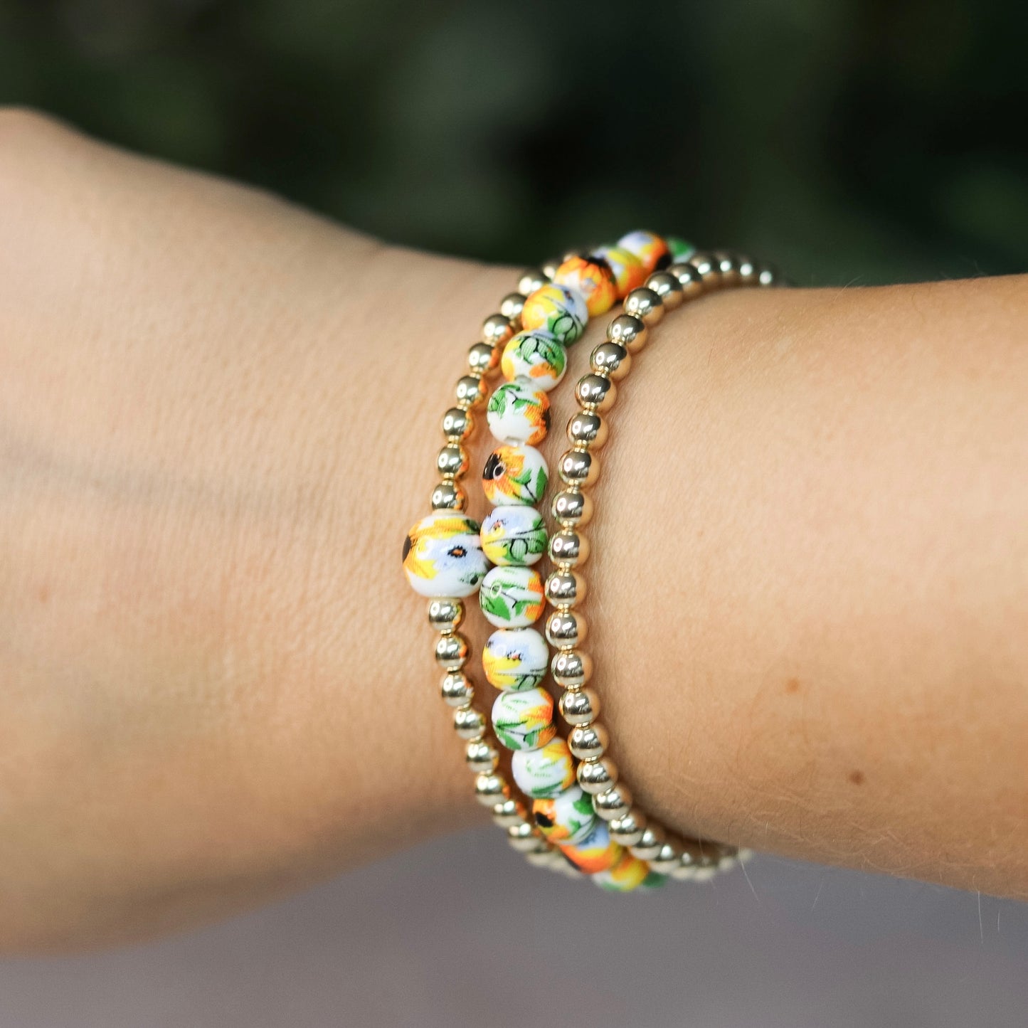 Sunflower Dainty Bracelet