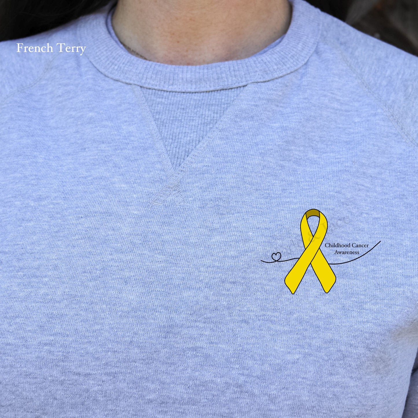 Childhood Cancer Awareness Crewneck Sweatshirt