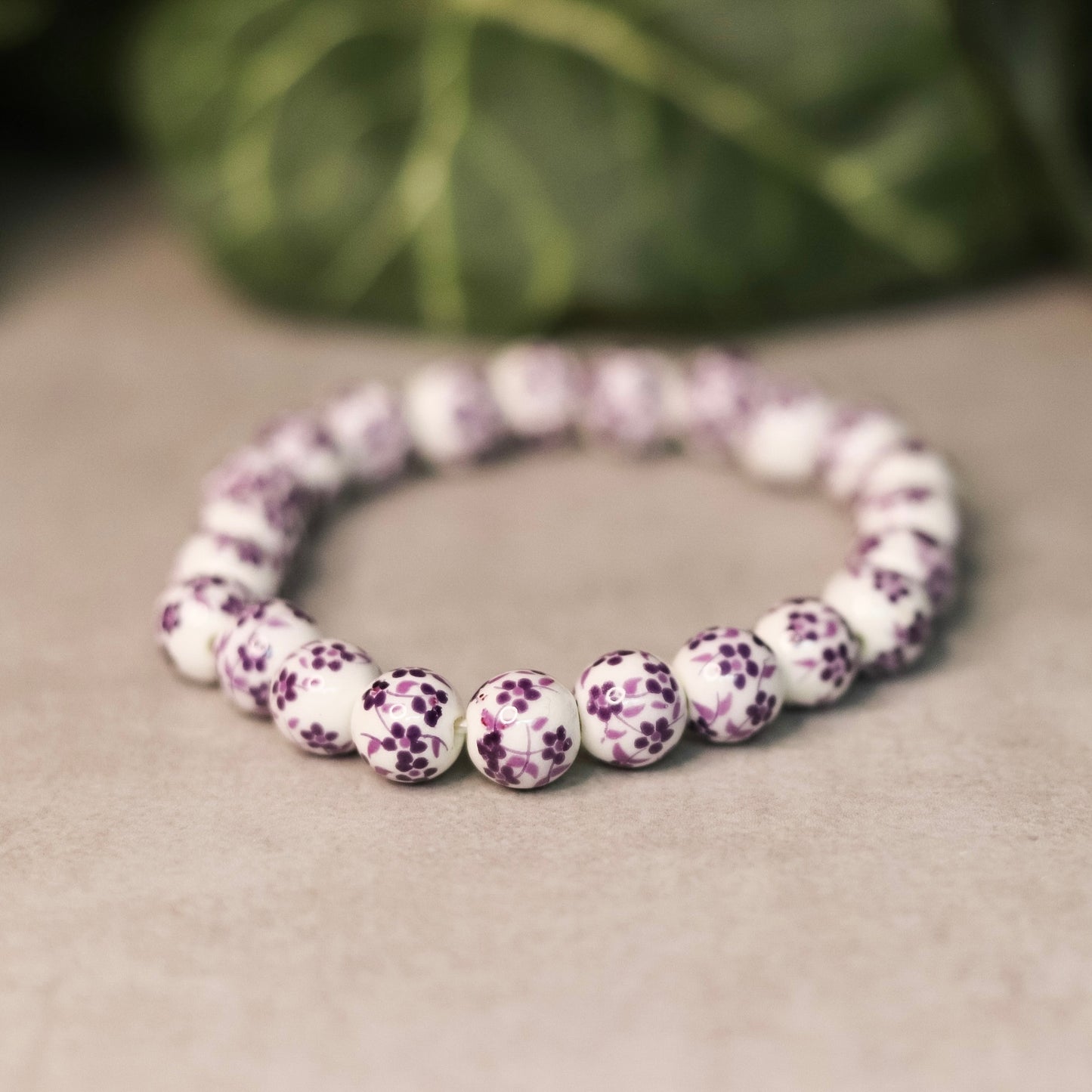 Purple Floral Bracelet