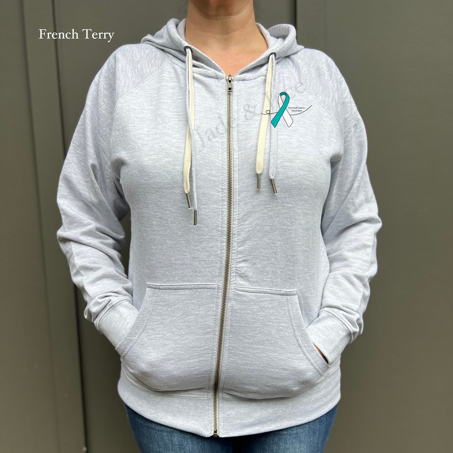 Cervical Cancer Awareness Zip Up