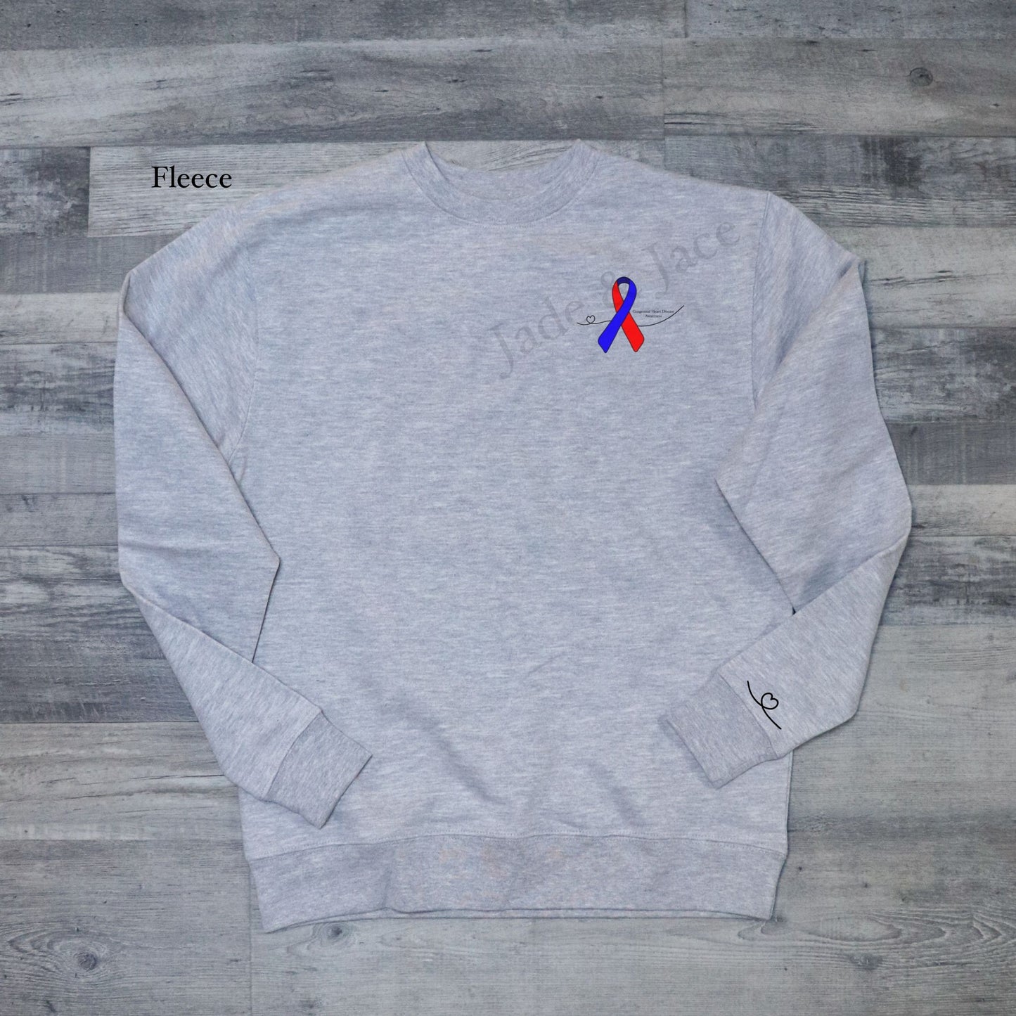 Congenital Heart Defect (CHD) Awareness Crewneck Sweatshirt