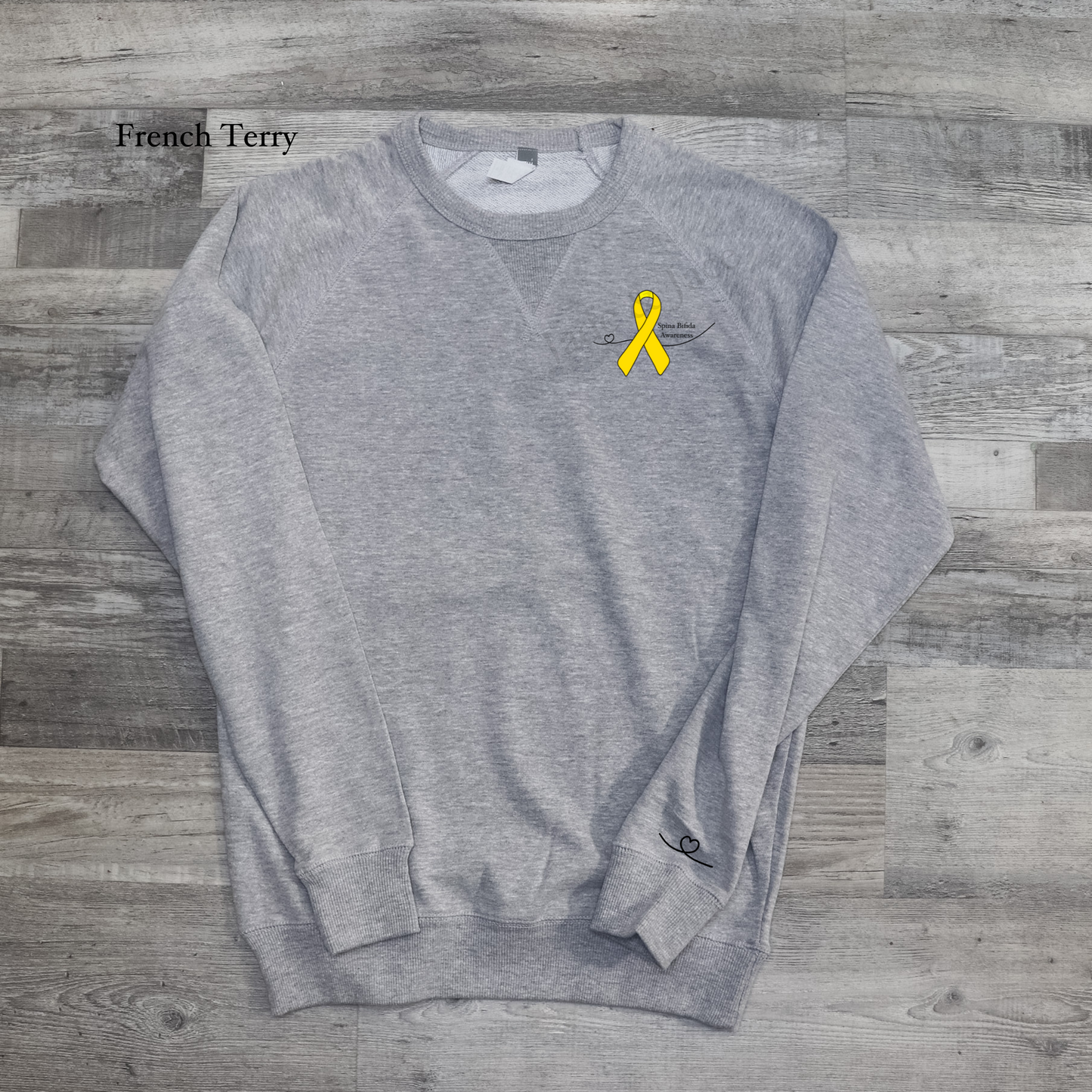Spina Bifida Awareness Crewneck Sweatshirt