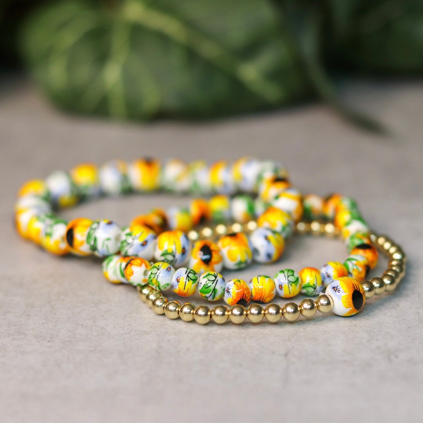 Sunflower Dainty Bracelet