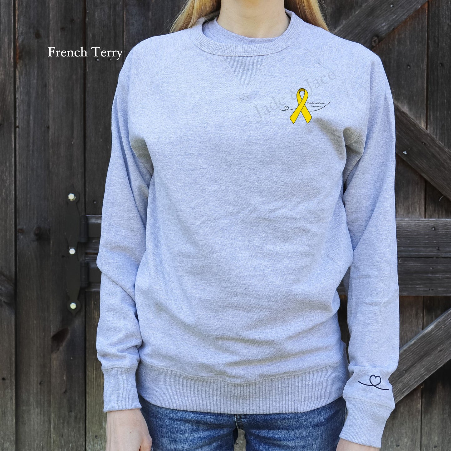 Childhood Cancer Awareness Crewneck Sweatshirt