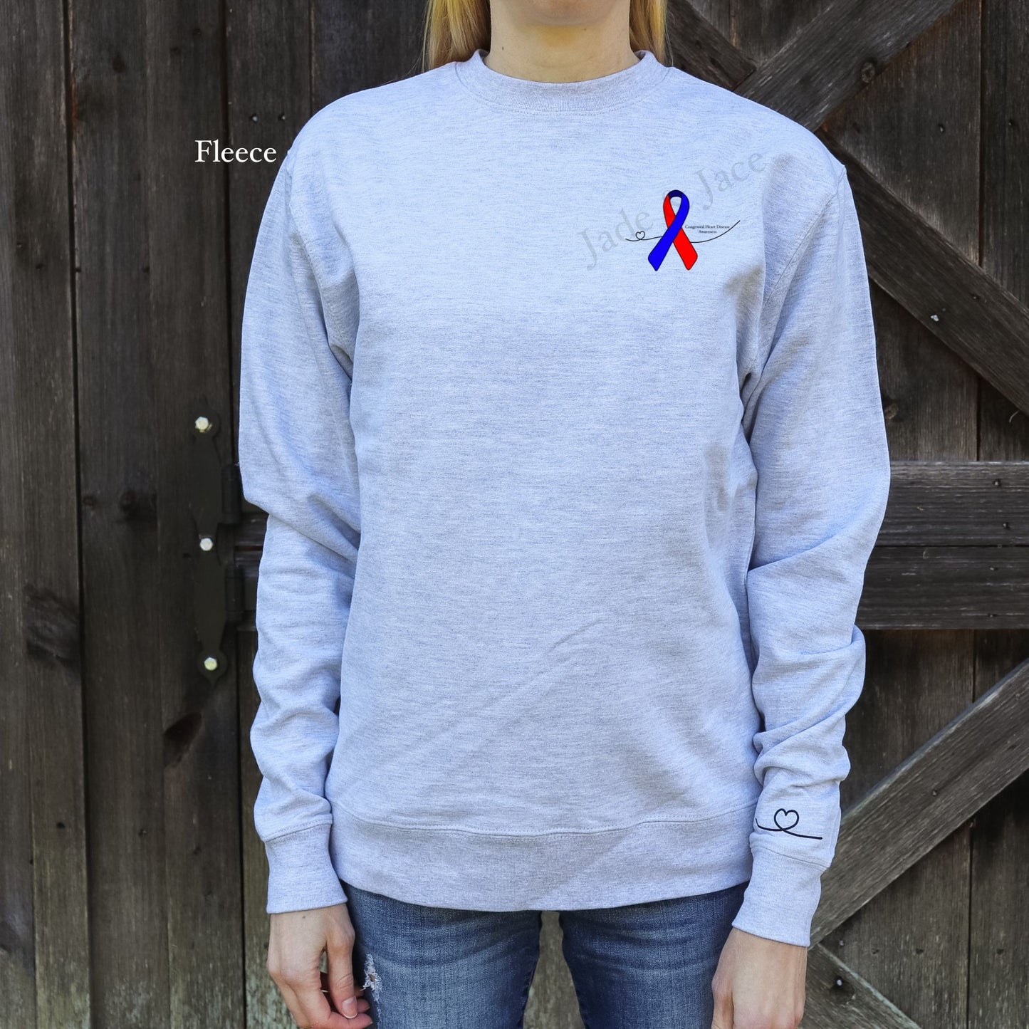 Congenital Heart Defect (CHD) Awareness Crewneck Sweatshirt