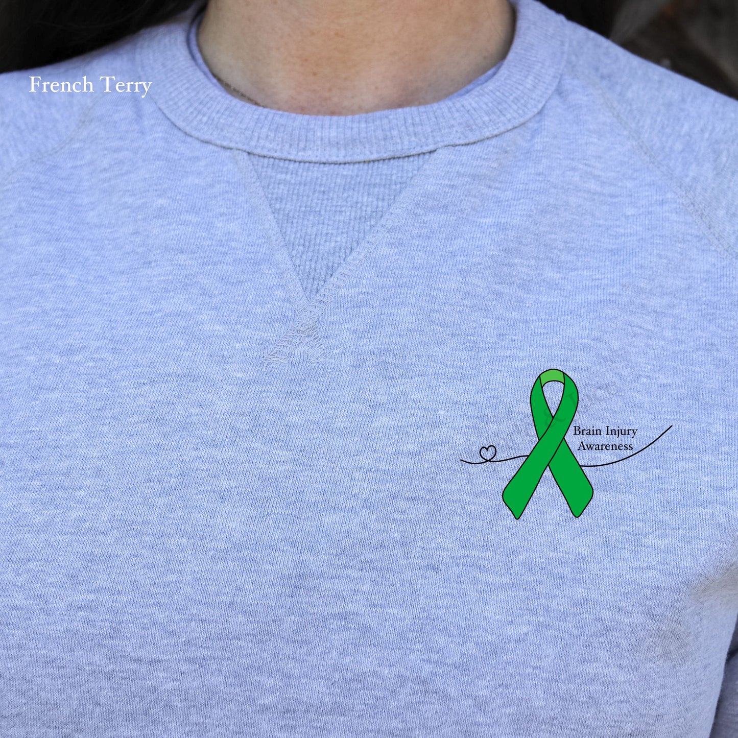 Brain Injury Awareness Crewneck Sweatshirt
