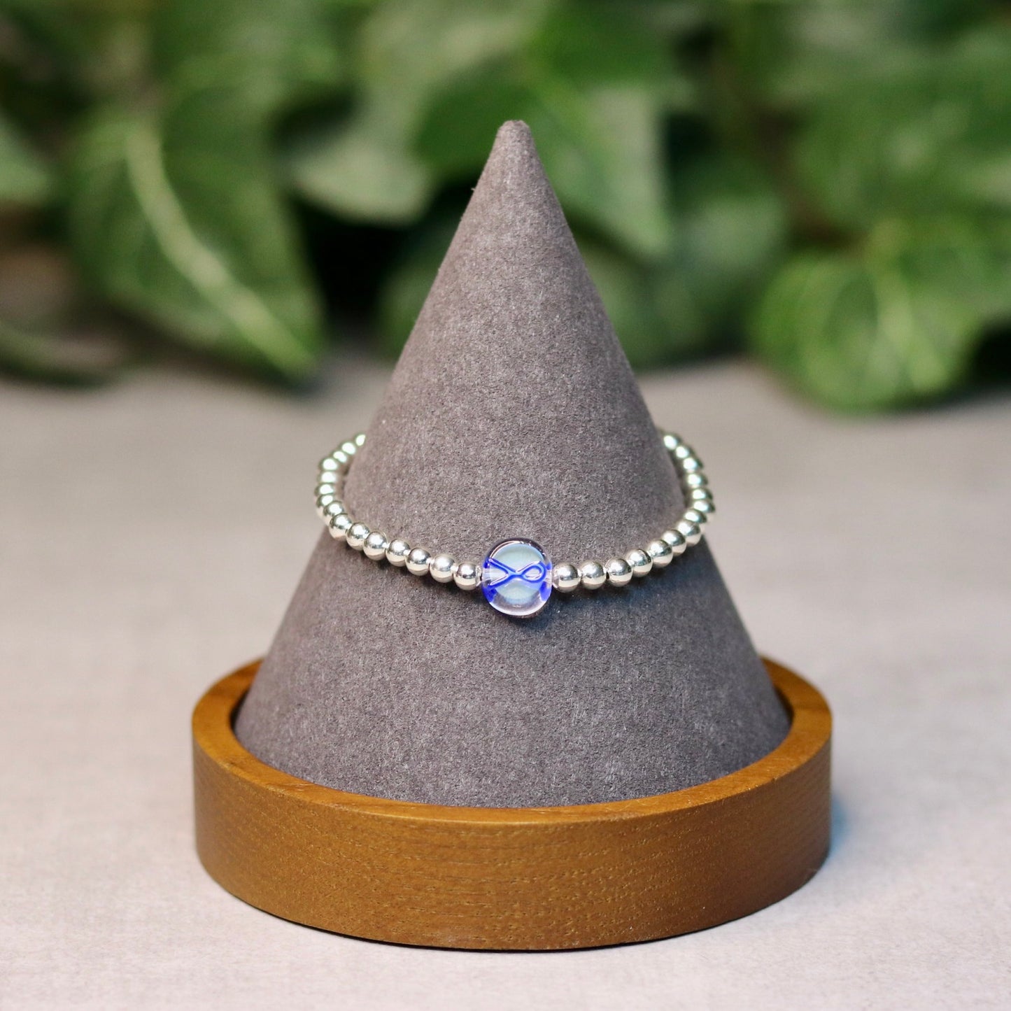 Blue Ribbon Dainty Bracelet