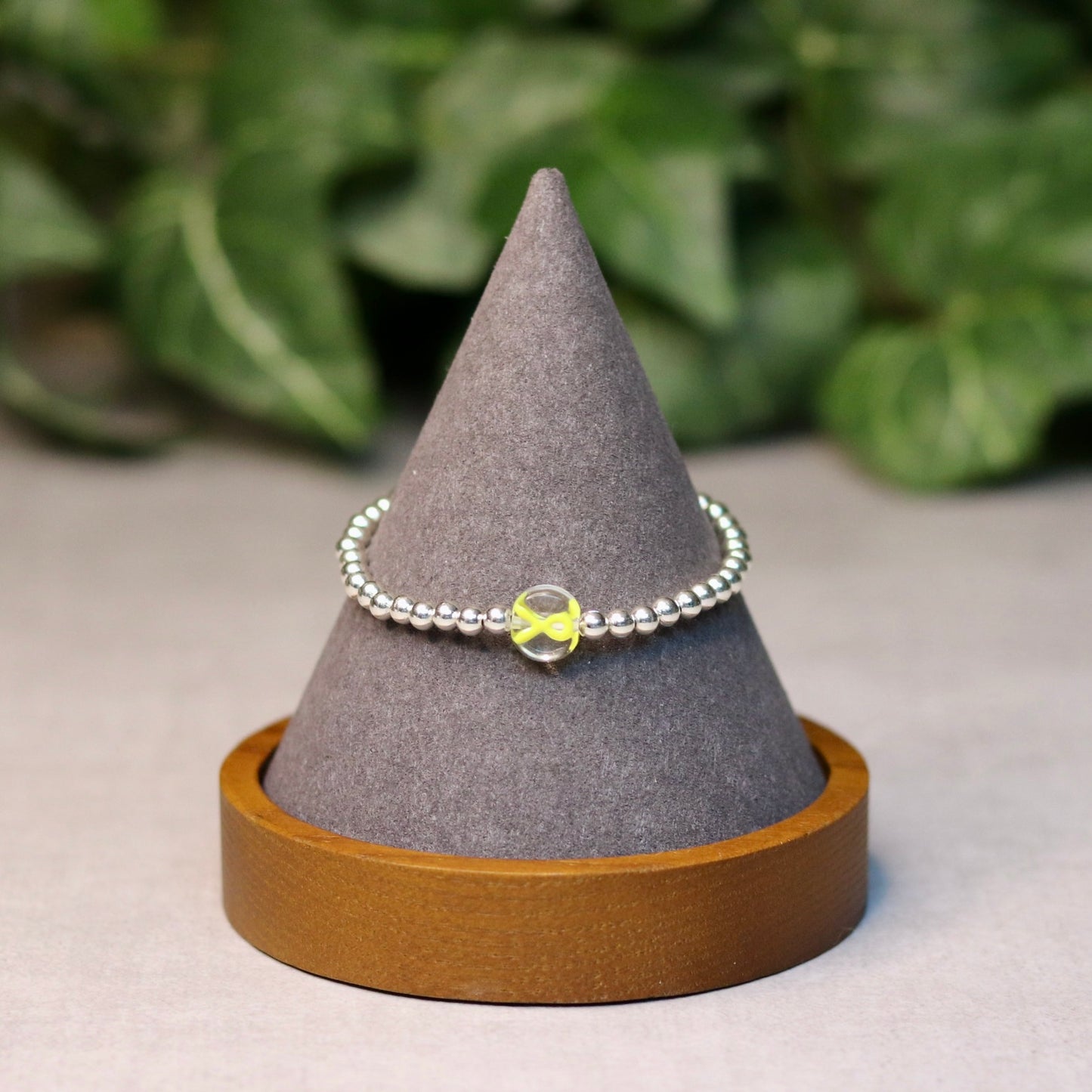Yellow Ribbon Dainty Bracelet