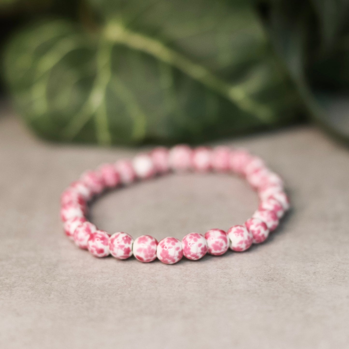 Pink Floral Bracelet