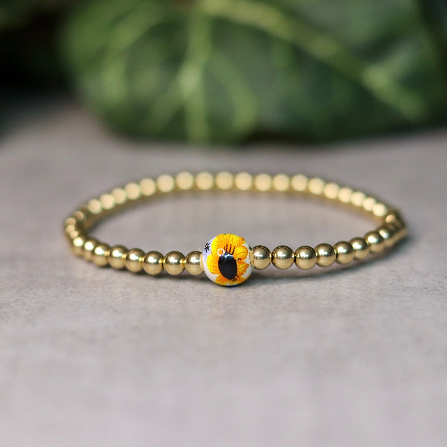 Sunflower Dainty Bracelet