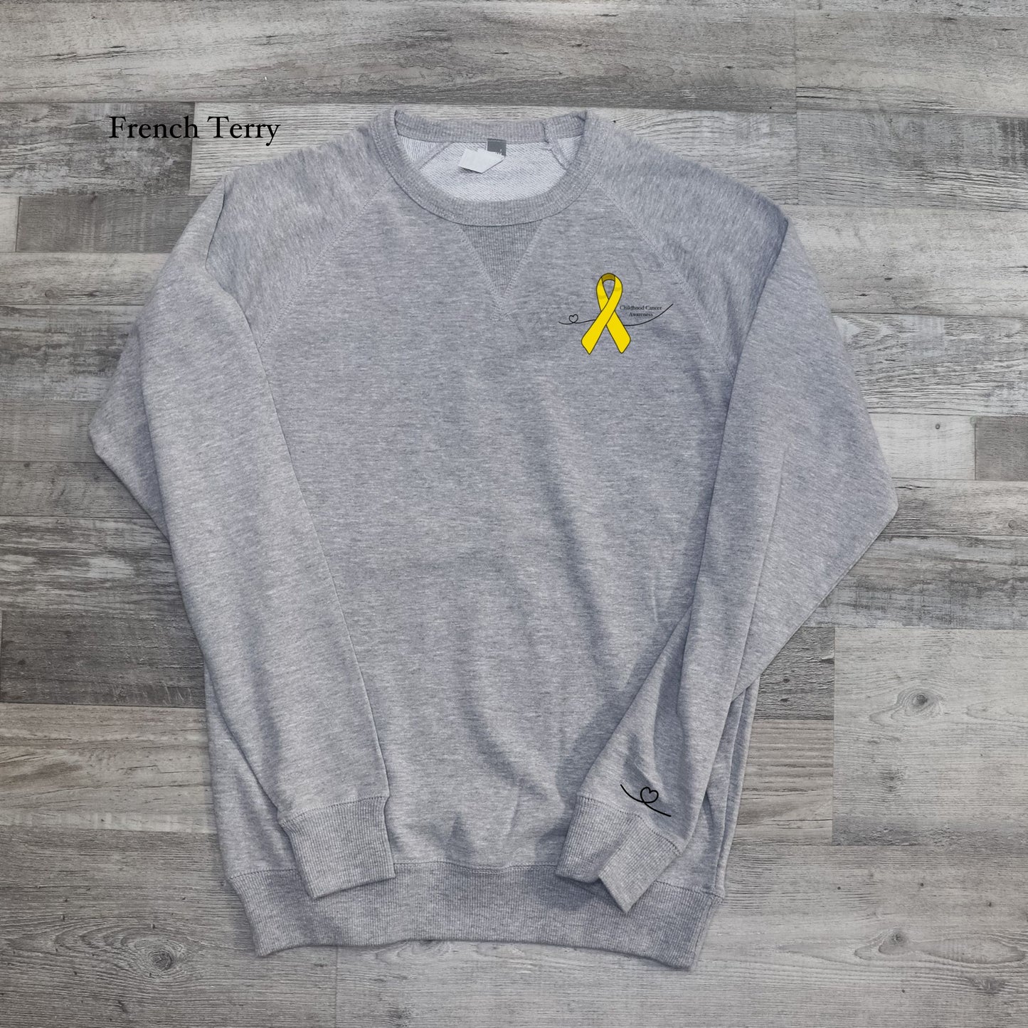 Childhood Cancer Awareness Crewneck Sweatshirt