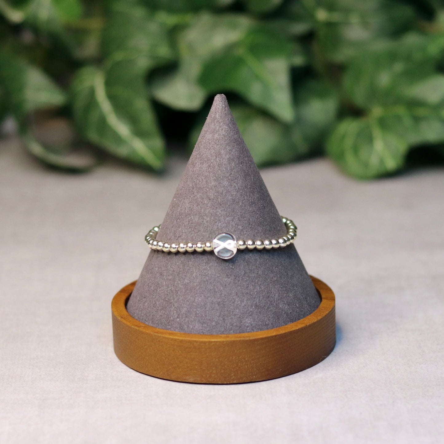 White Ribbon Dainty Bracelet