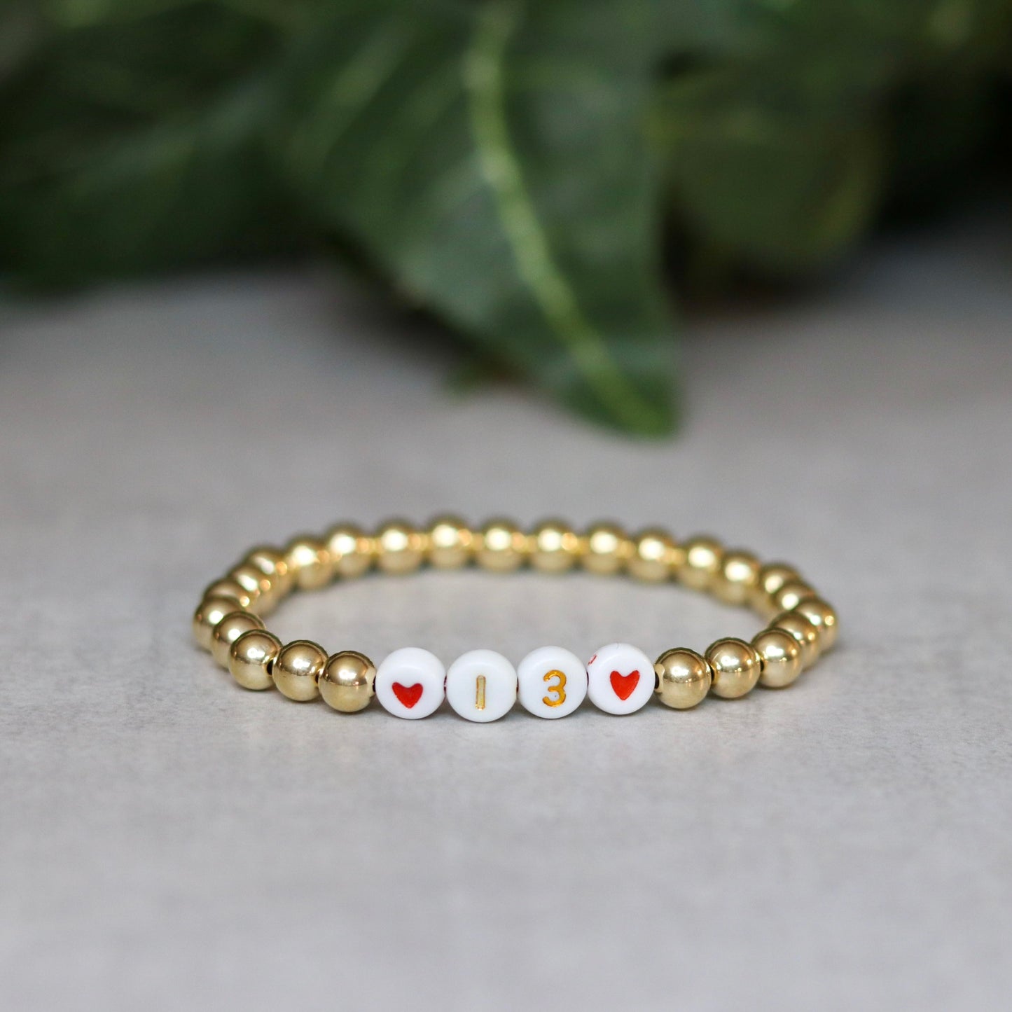 Numbers Game Day Dainty Bracelet
