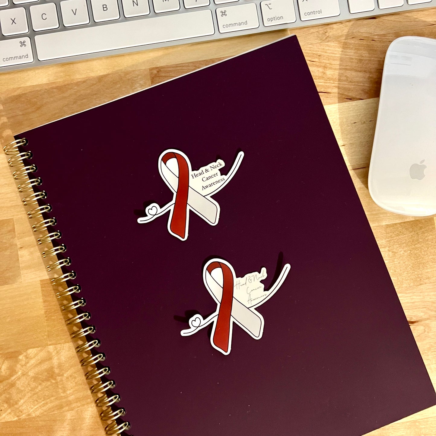 Head and Neck Cancer Awareness Sticker