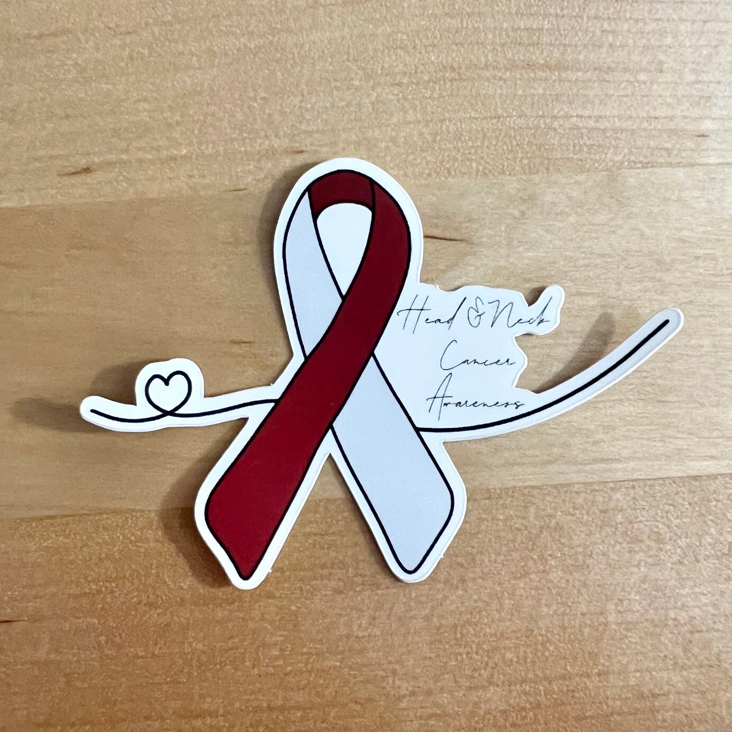 Head and Neck Cancer Awareness Sticker