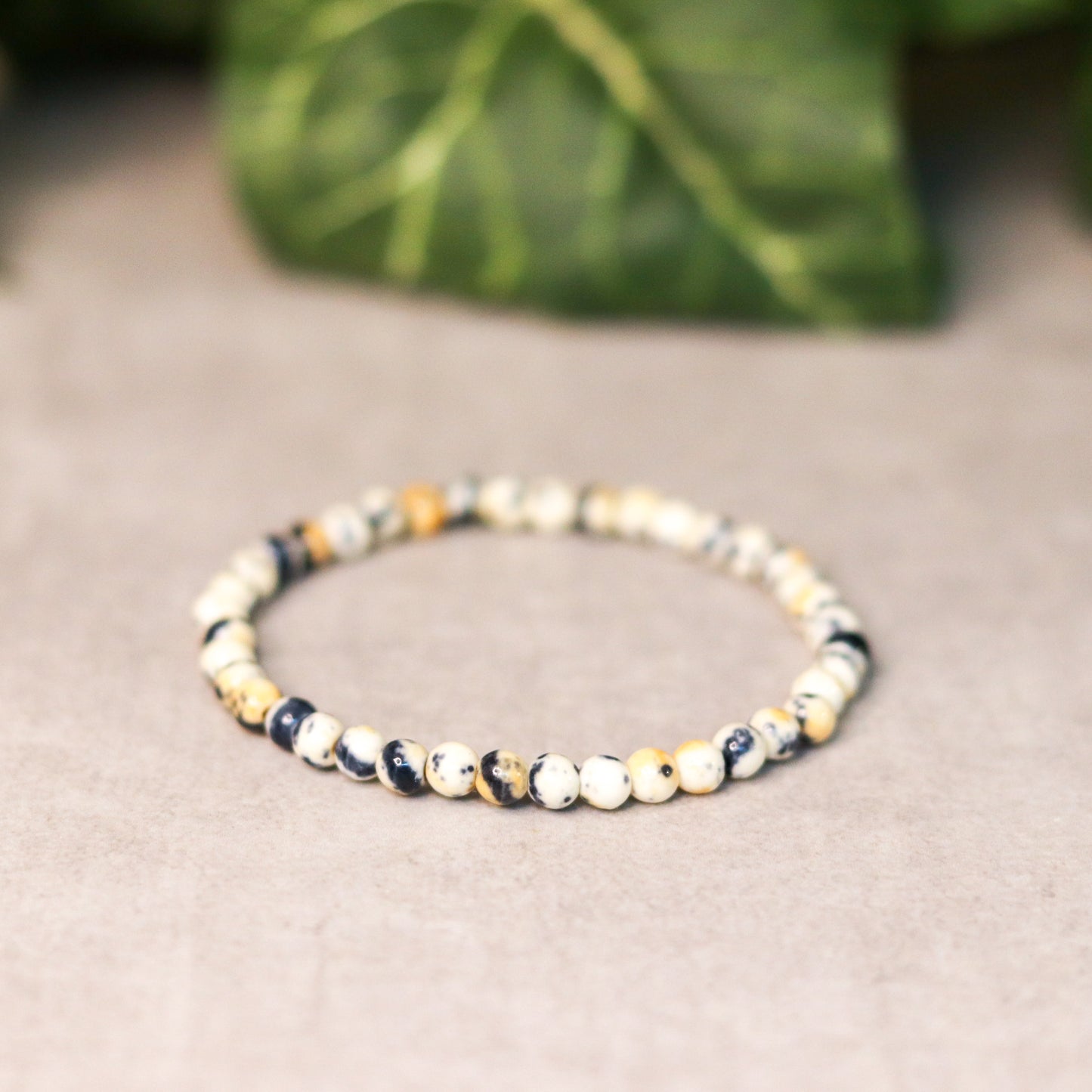 Rain Flower Coffee Jade Bracelet
