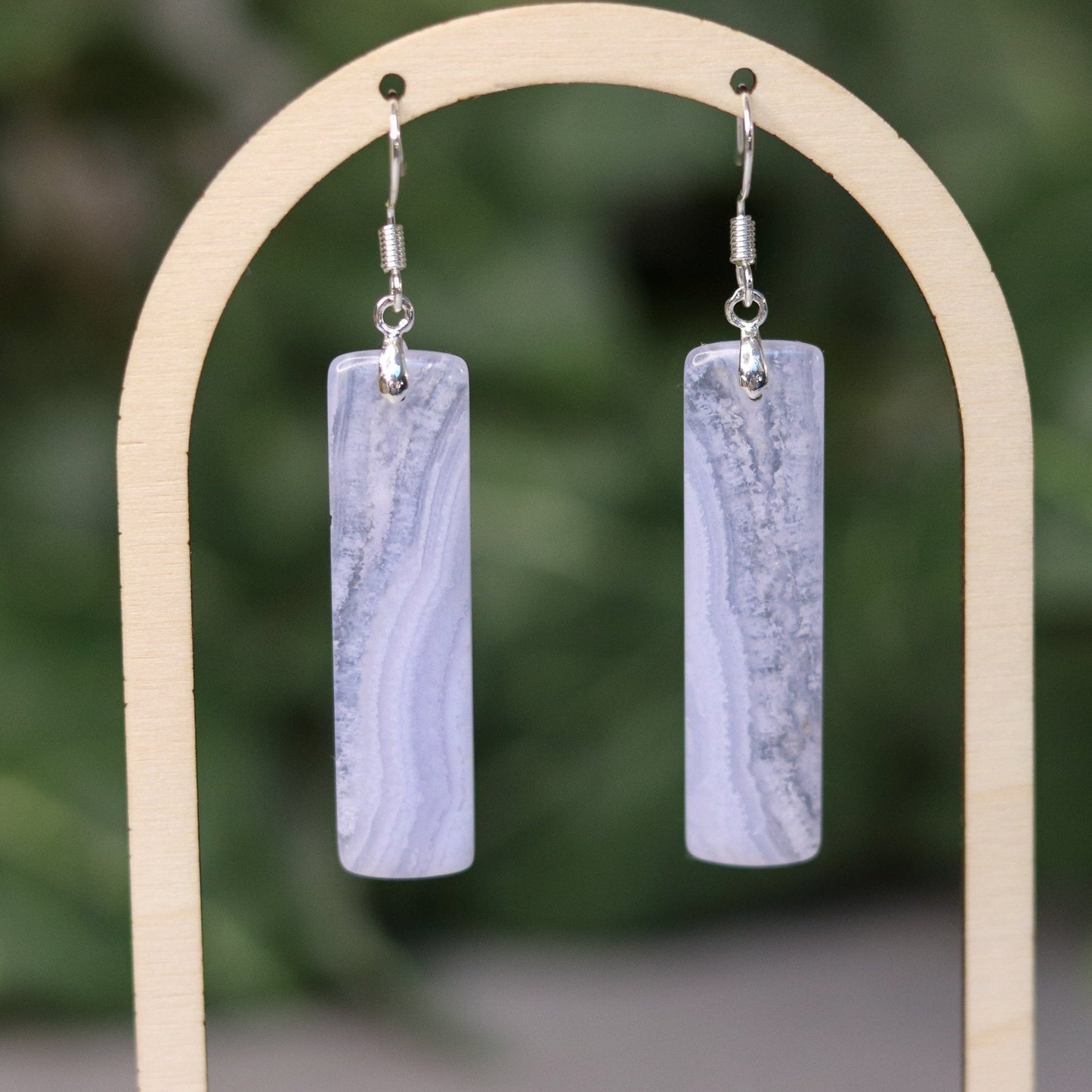 Blue Lace Agate Earrings
