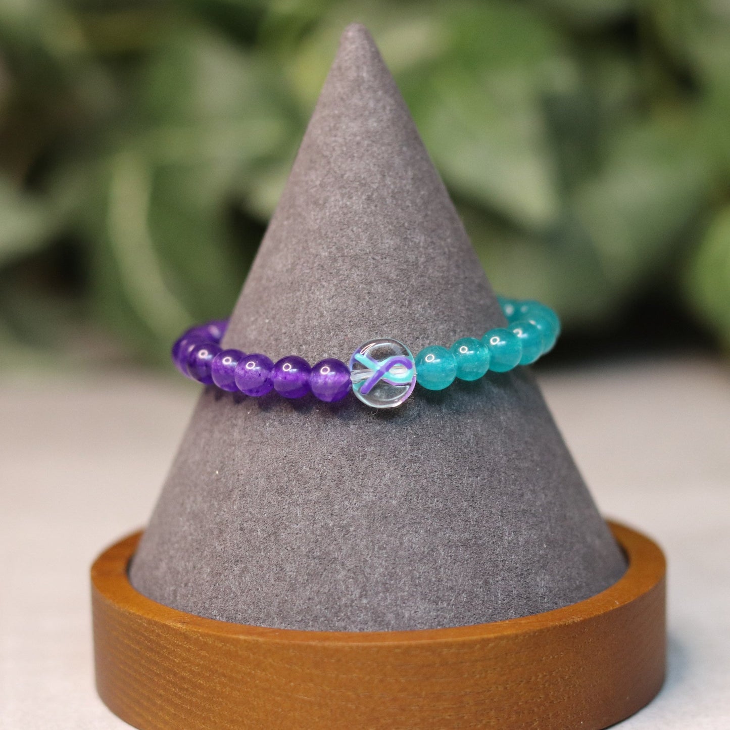 Suicide Awareness Ribbon Bracelet