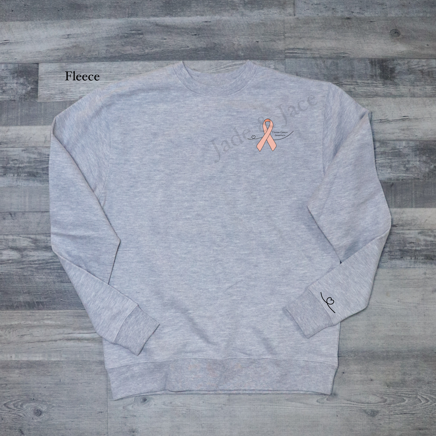 Uterine Cancer Awareness Crewneck Sweatshirt