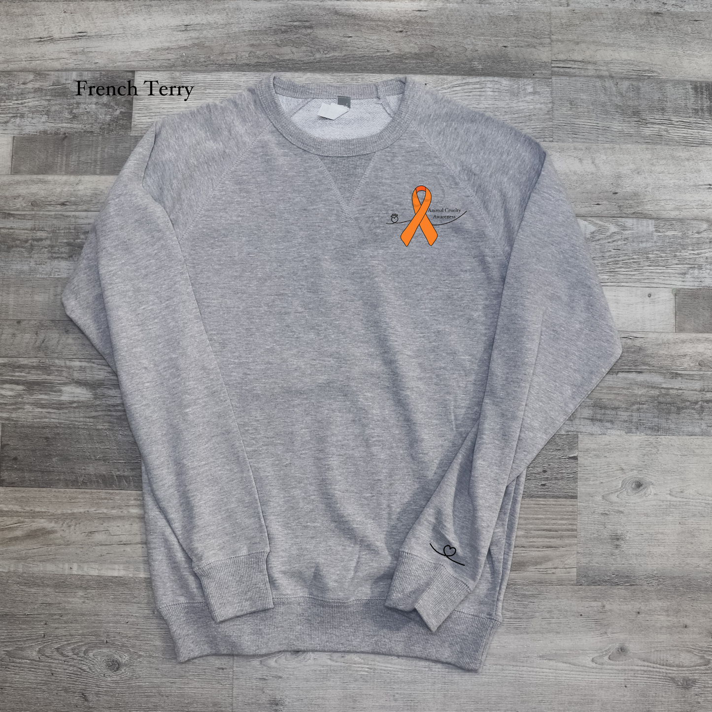 Animal Cruelty Awareness Crewneck Sweatshirt