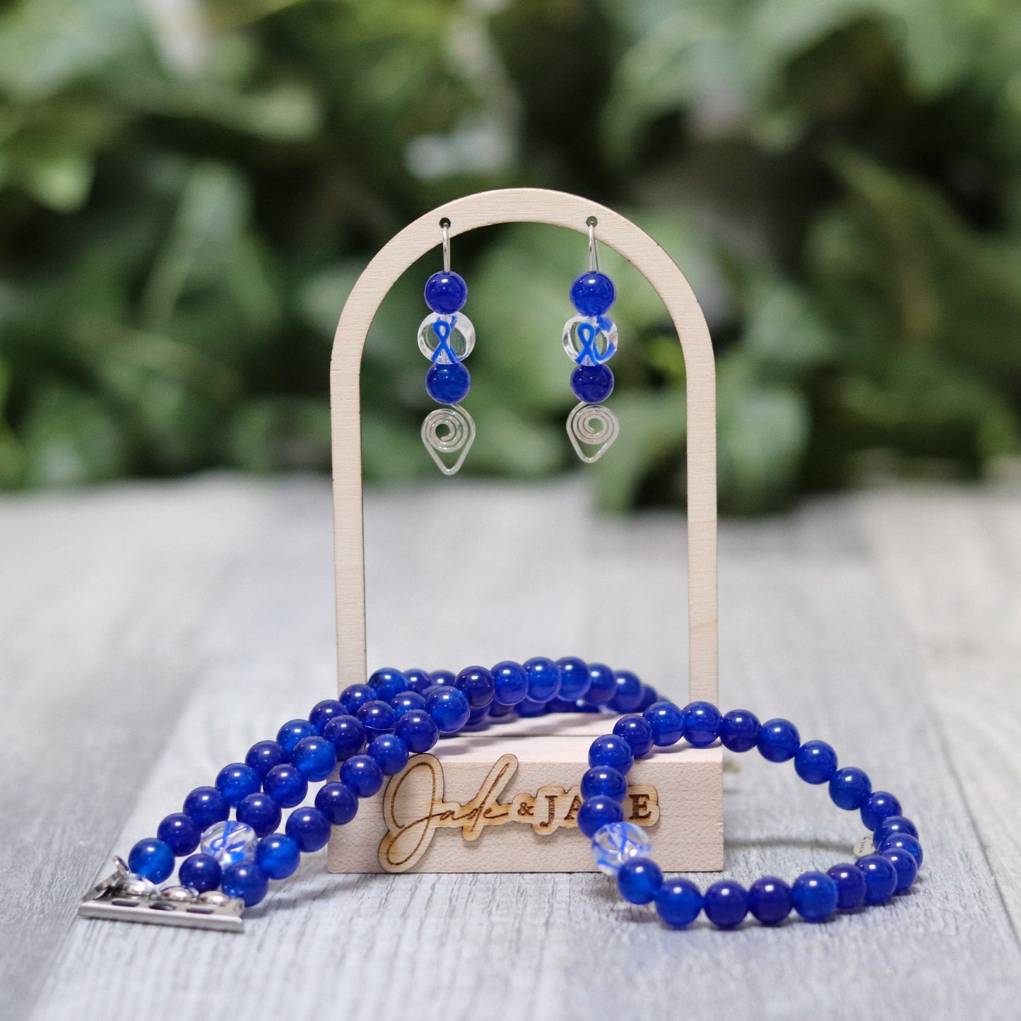 Blue Ribbon Bracelet