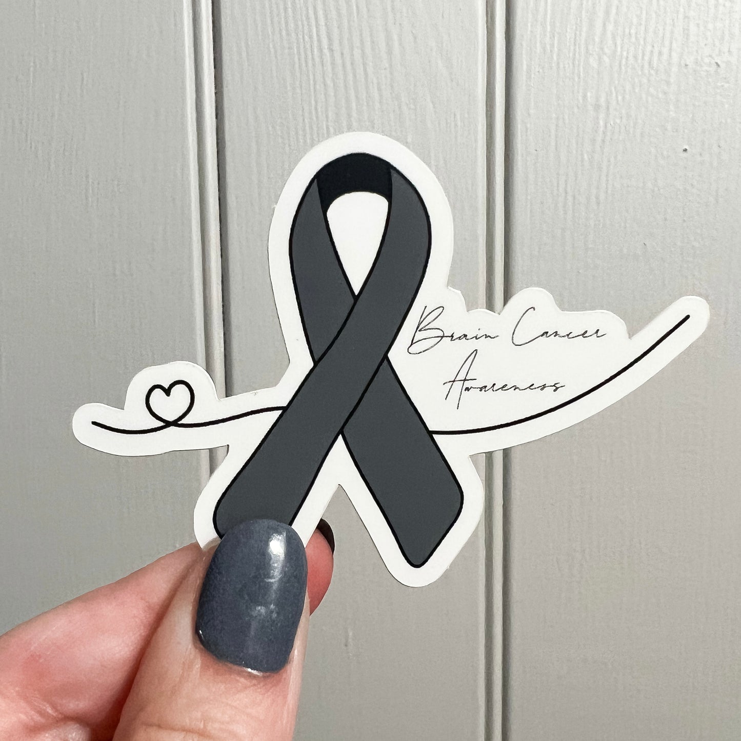 Brain Cancer Awareness Sticker