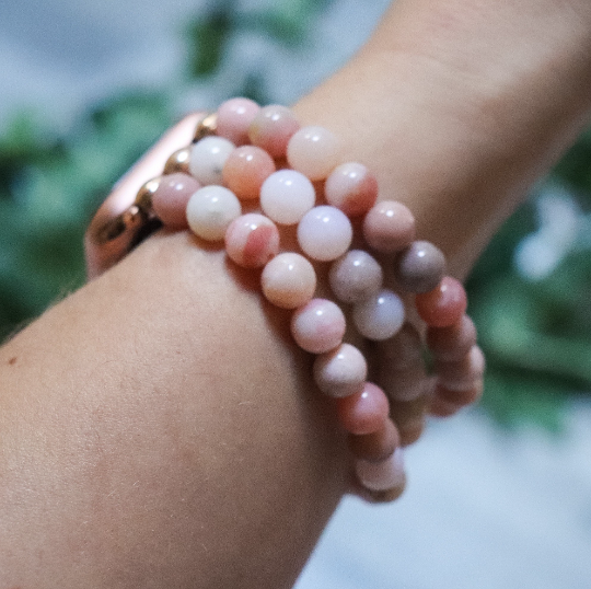 Peruvian Pink Opal Watchband