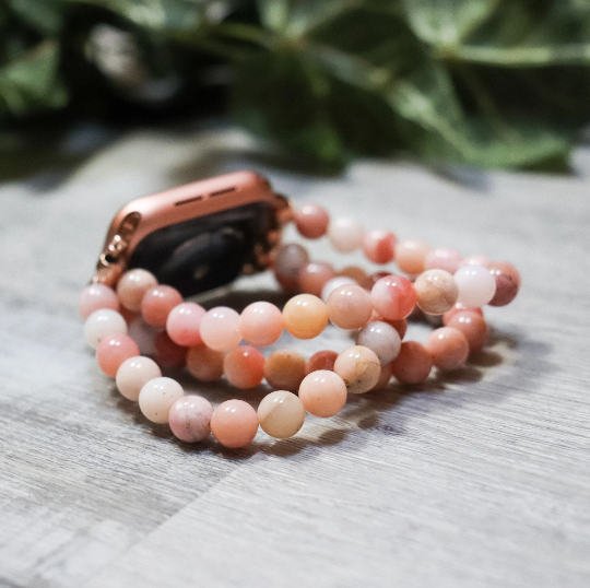 Peruvian Pink Opal Watchband