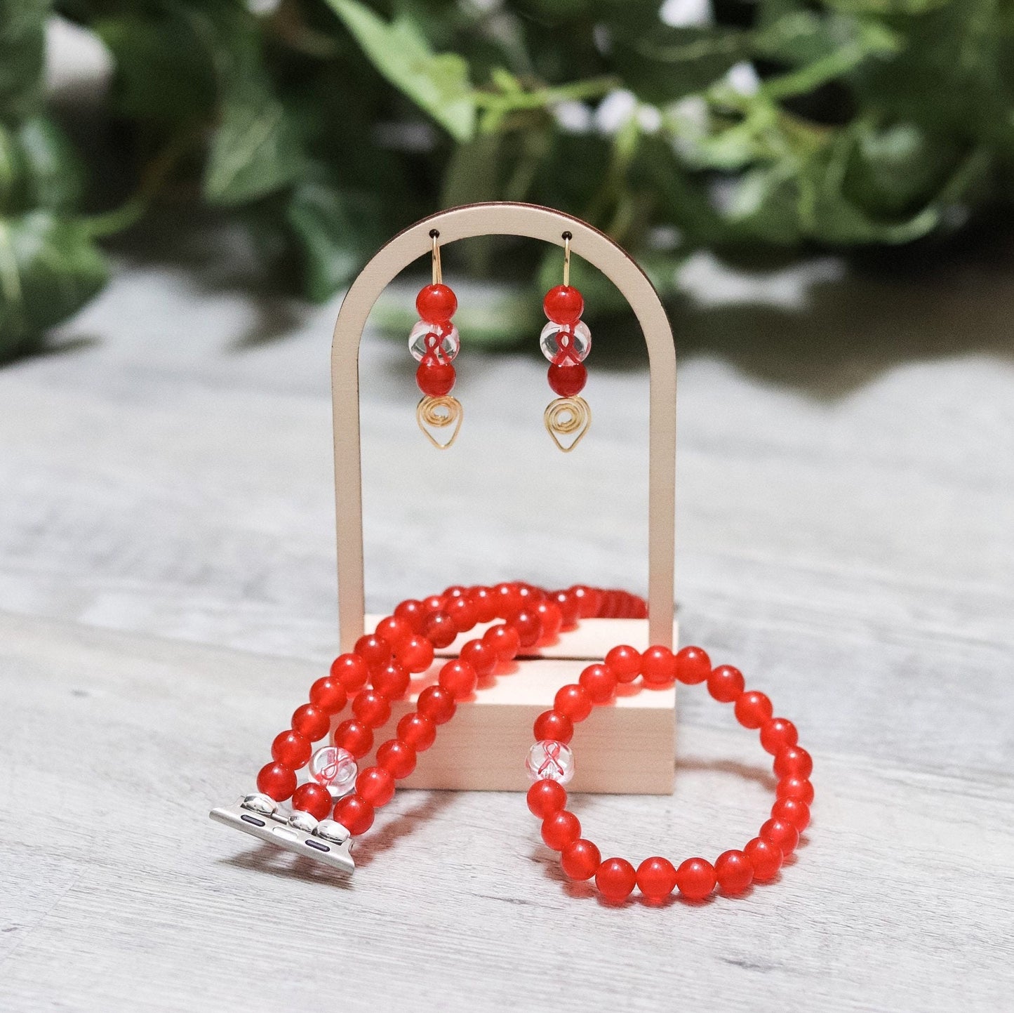 Red Ribbon Watchband