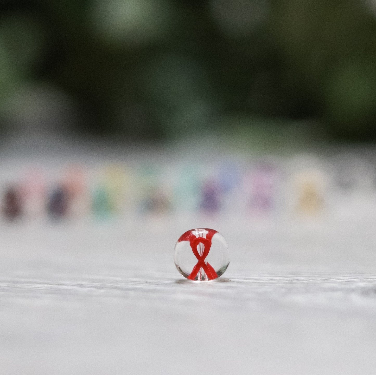 Red Ribbon Earrings