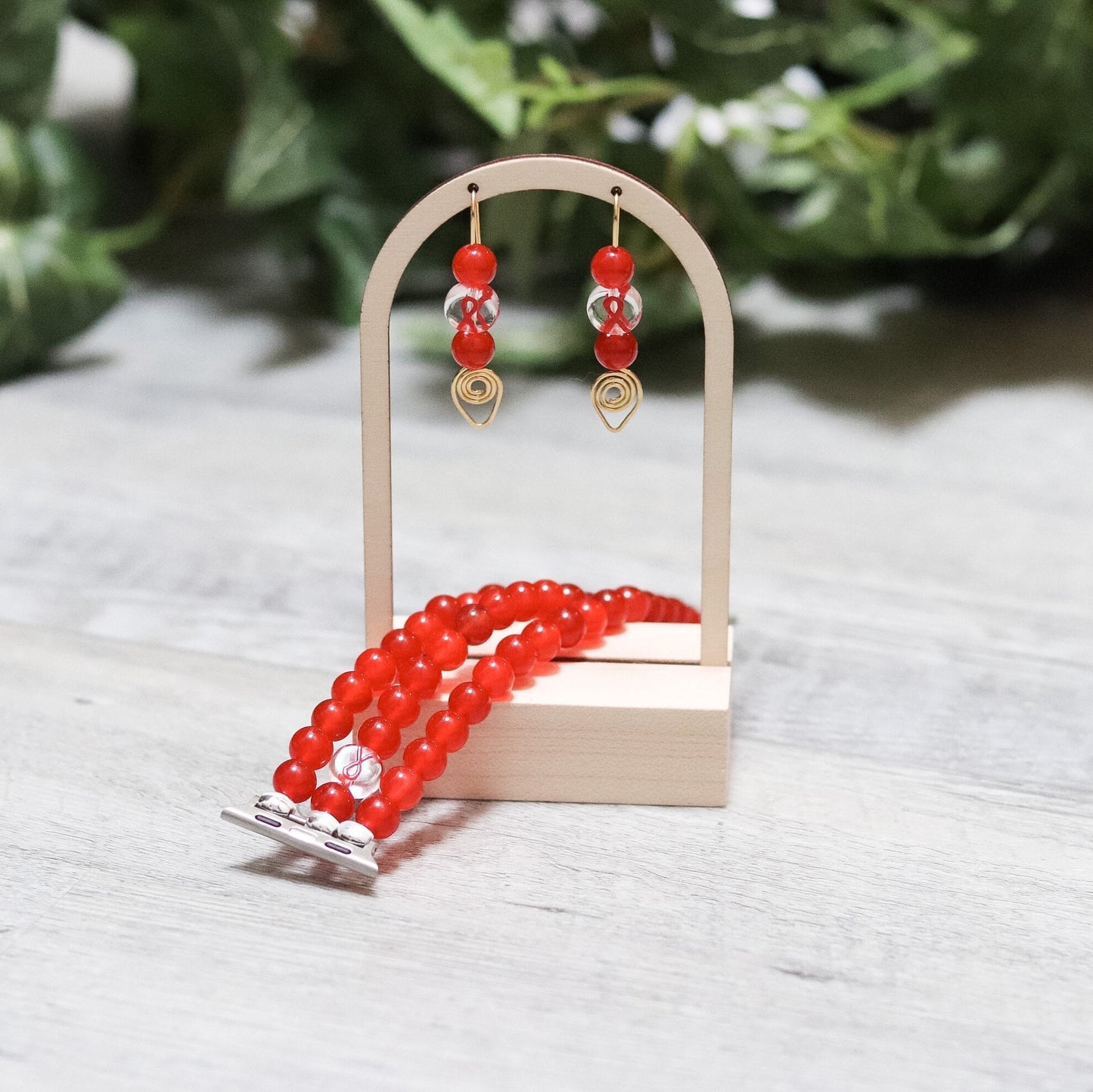 Red Ribbon Watchband