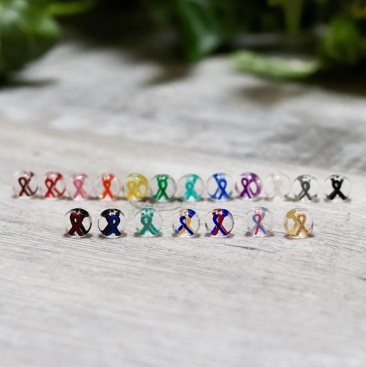 Orange Ribbon Earrings