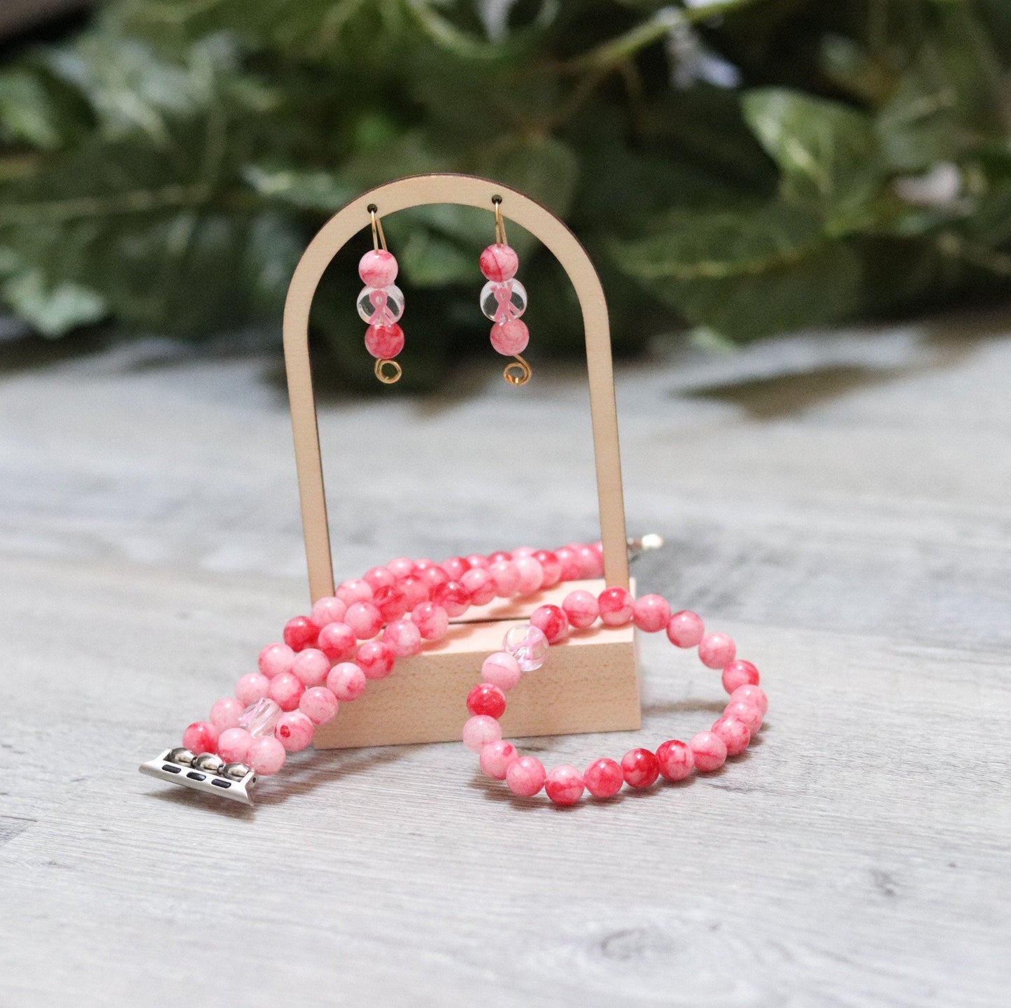 Pink Ribbon Earrings