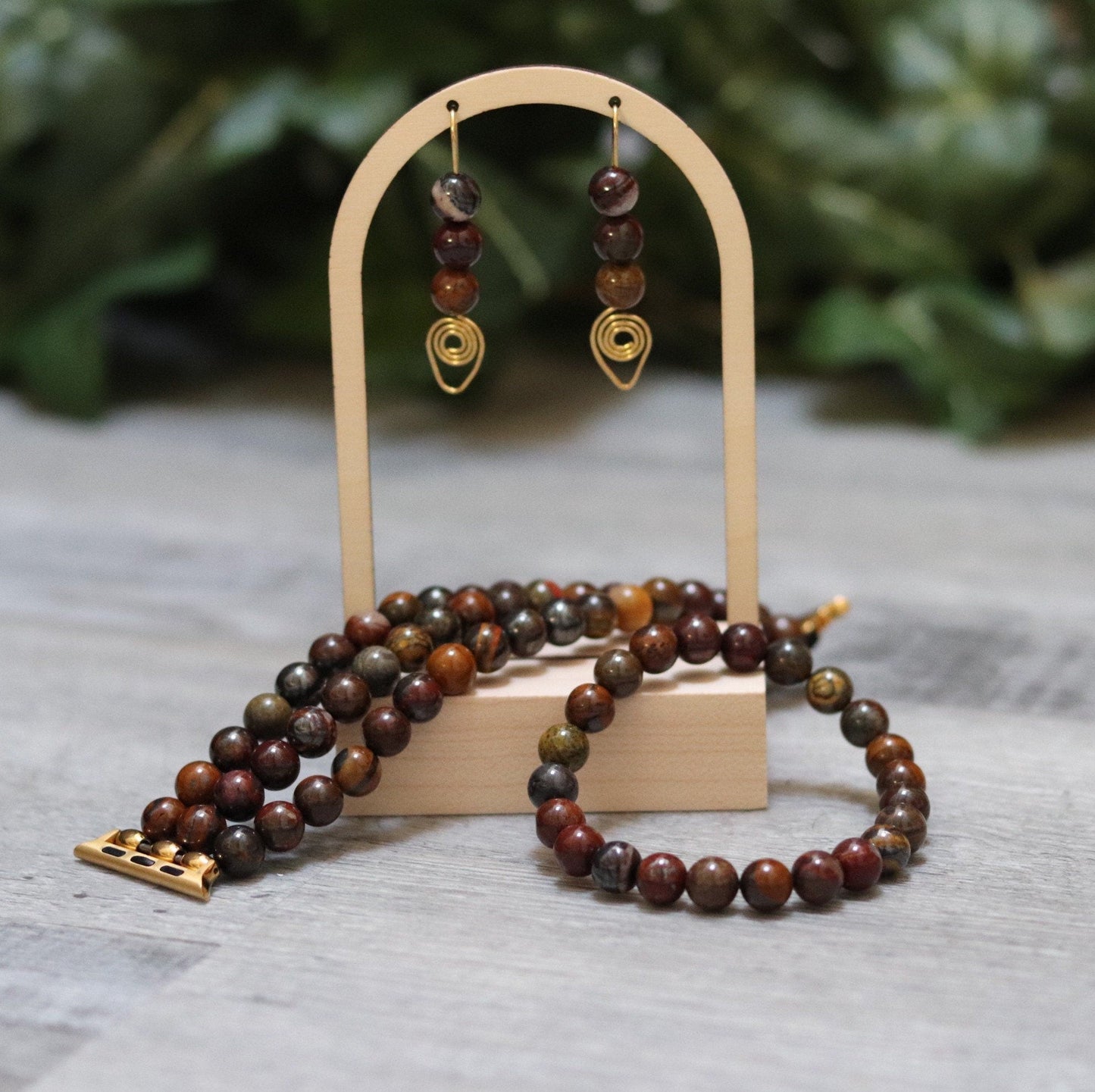 Tiger Iron Earrings