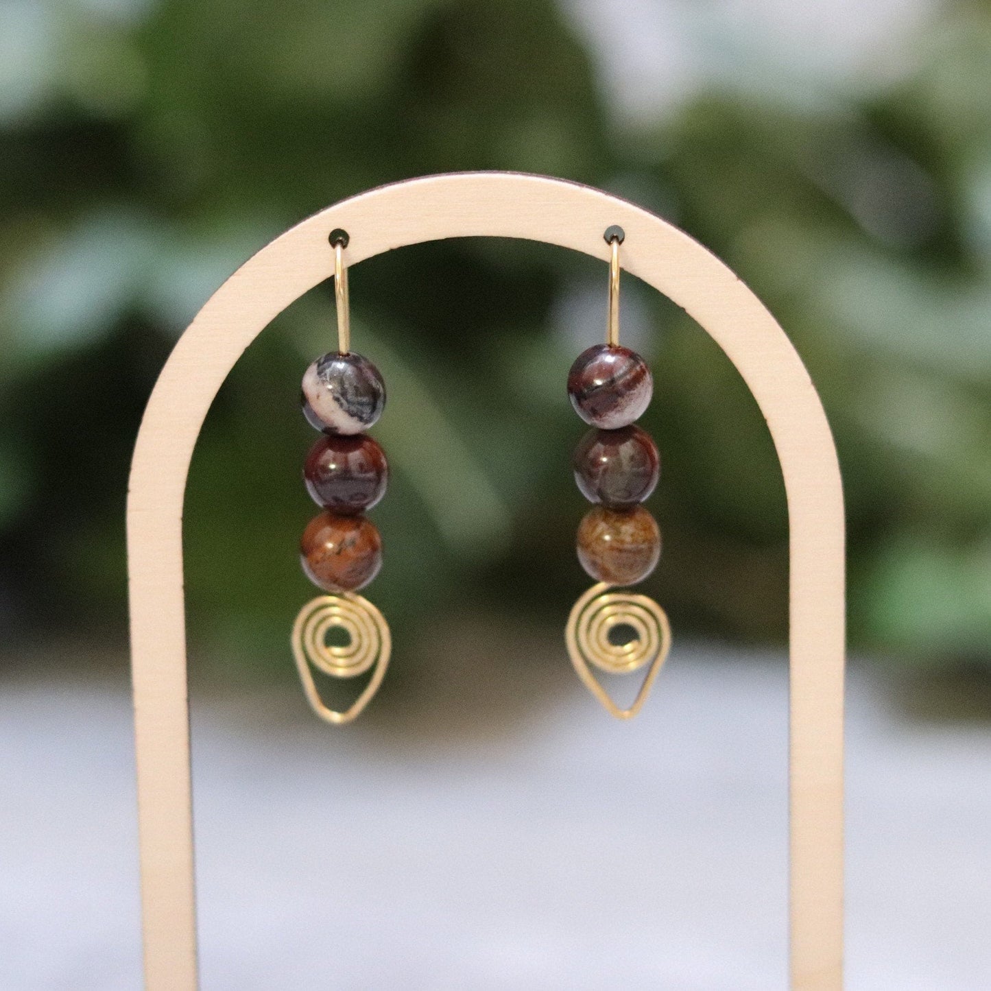 Tiger Iron Earrings