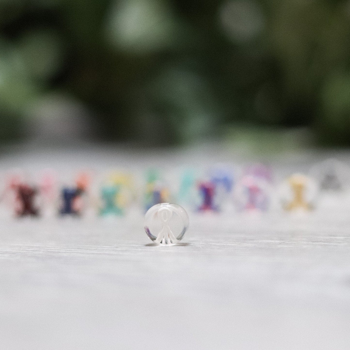 White Ribbon Earrings