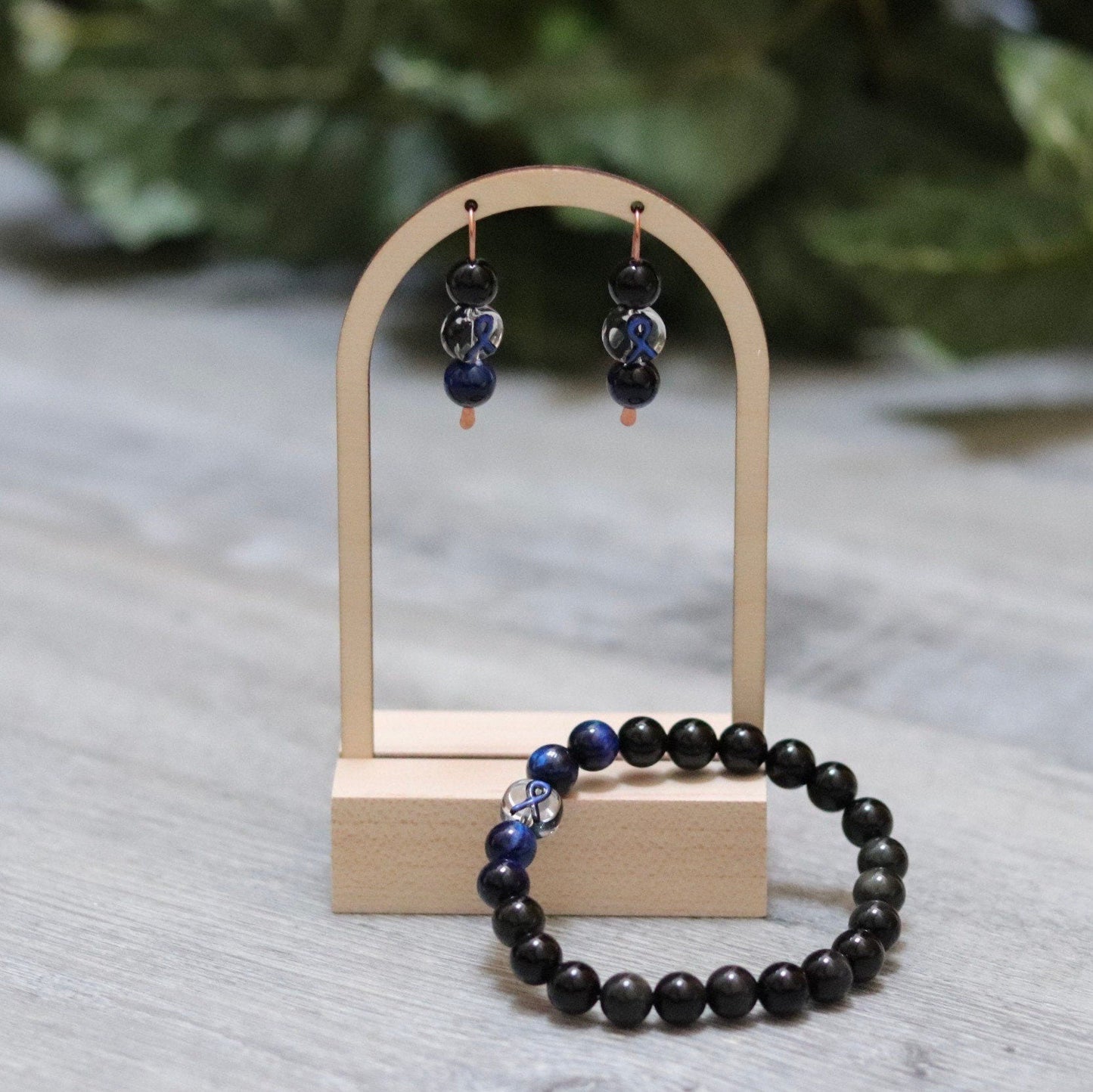 Thin Blue Line Earrings