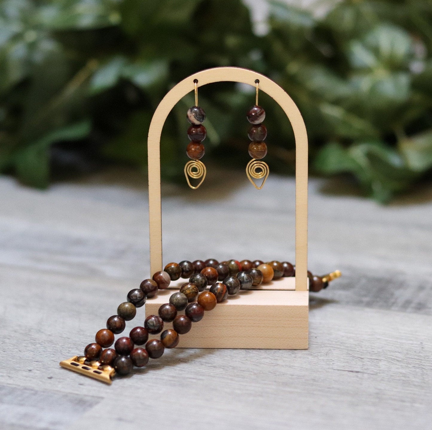Tiger Iron Earrings