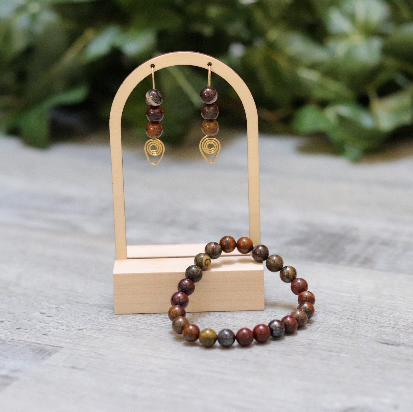 Tiger Iron Earrings