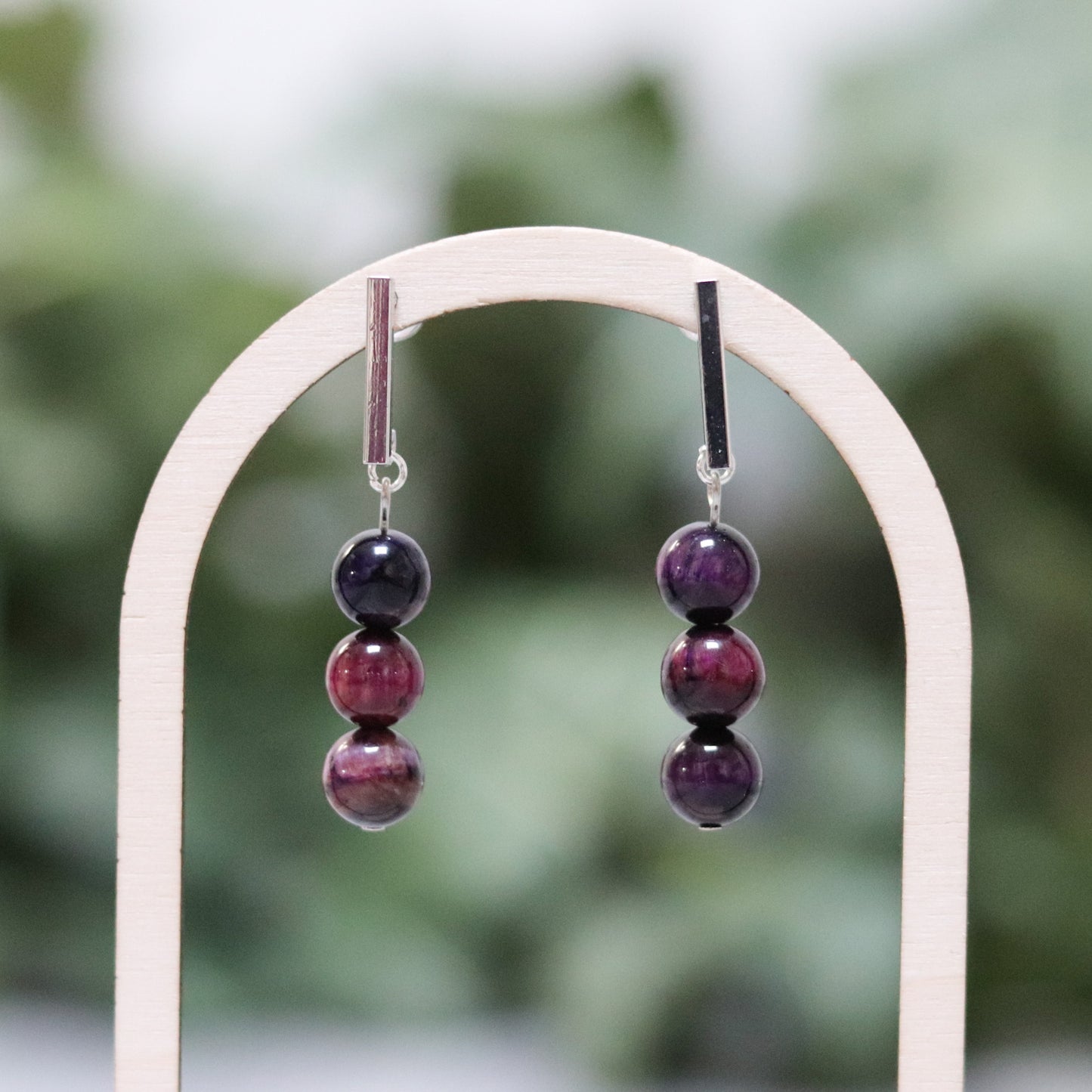 Galaxy Tiger Eye Earrings