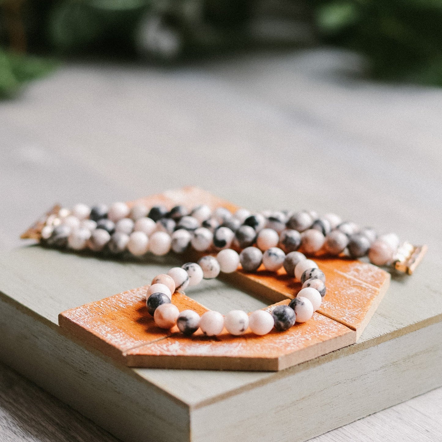 Pink Zebra Jasper Watchband