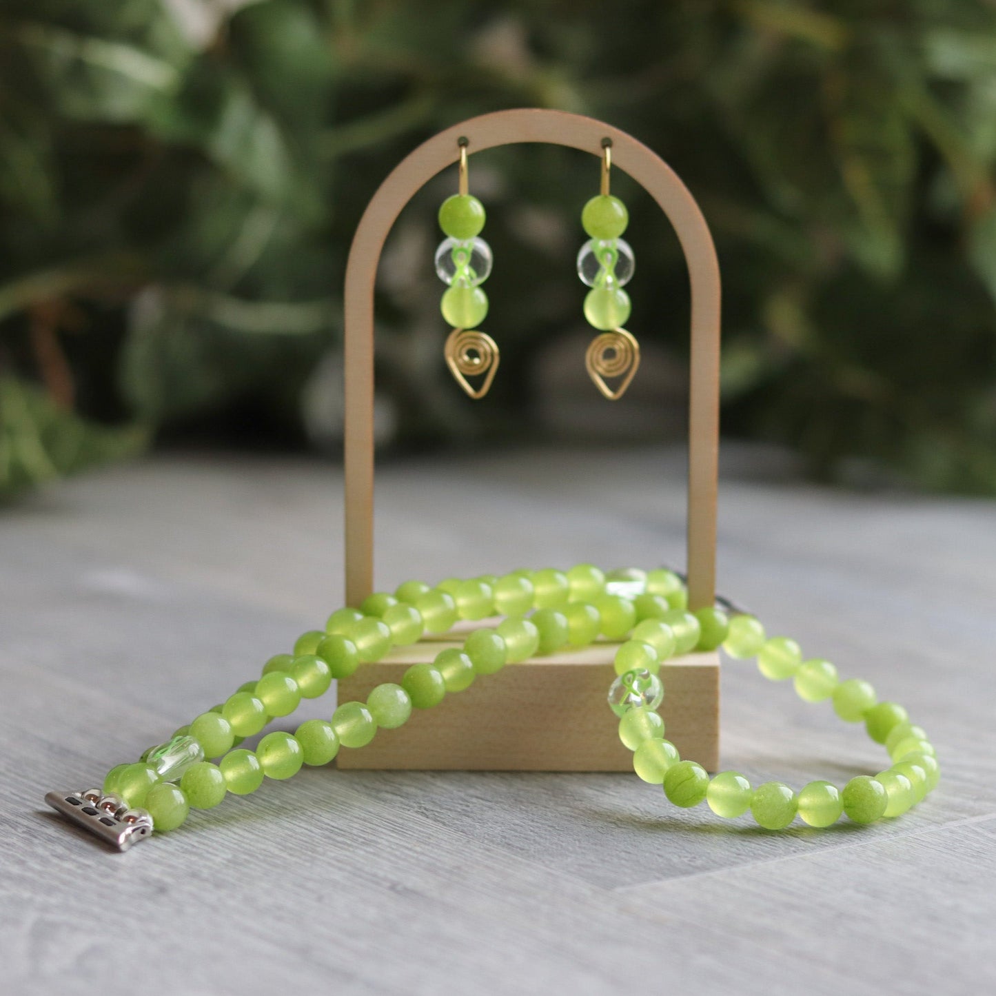 Lime Green Ribbon Bracelet