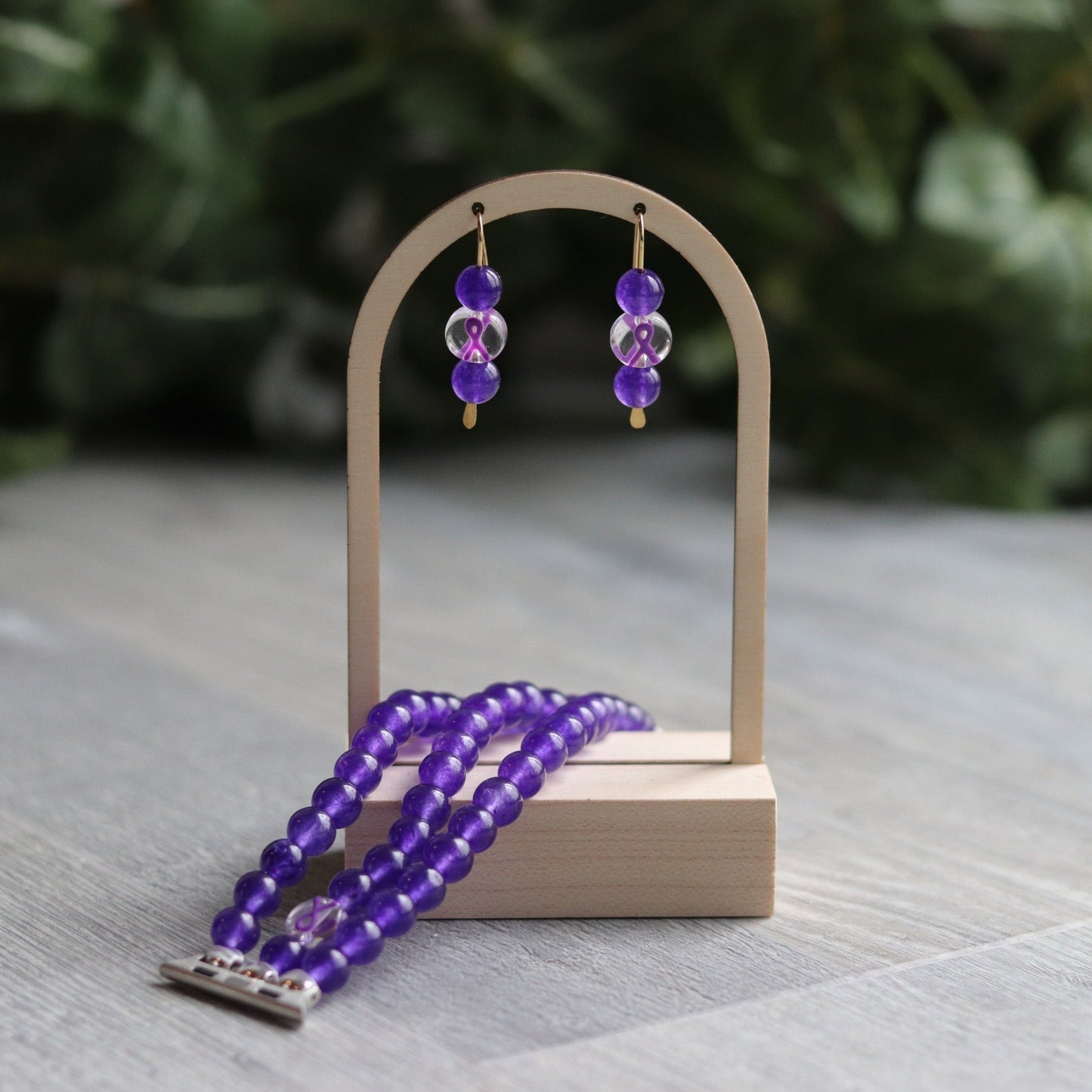 Purple Ribbon Watchband