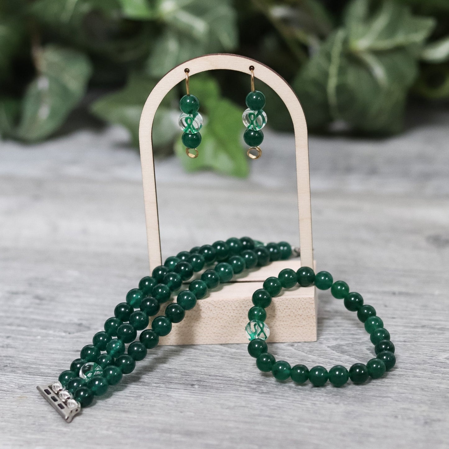 Green Ribbon Bracelet