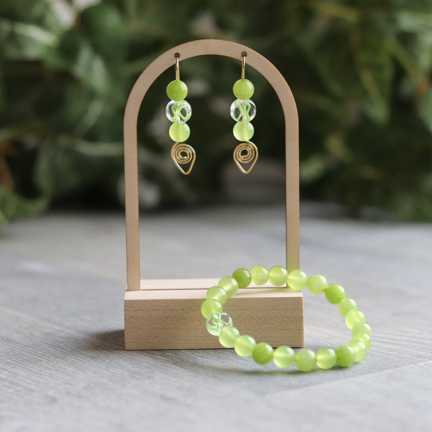 Lime Green Ribbon Bracelet